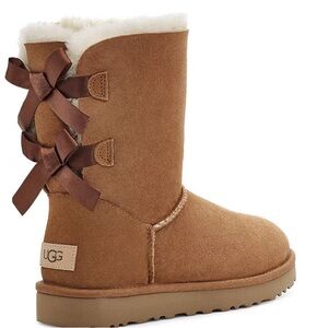 UGG WOMAN Bailey Bow II Suede Water-Repellent SIZE 8